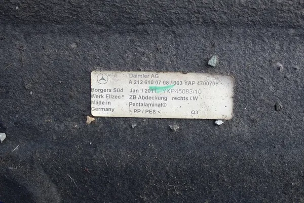 Cubierta Inferior Derecha Mercedes CLS W218 C218 A2126100708 image 10