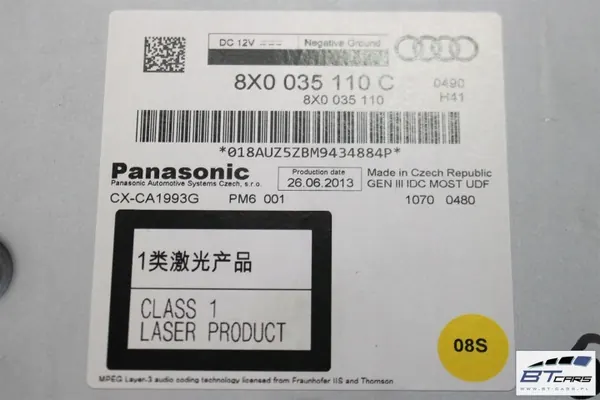 Changer CD Audi OEM bt-cars-14232 - 6 disques image 10