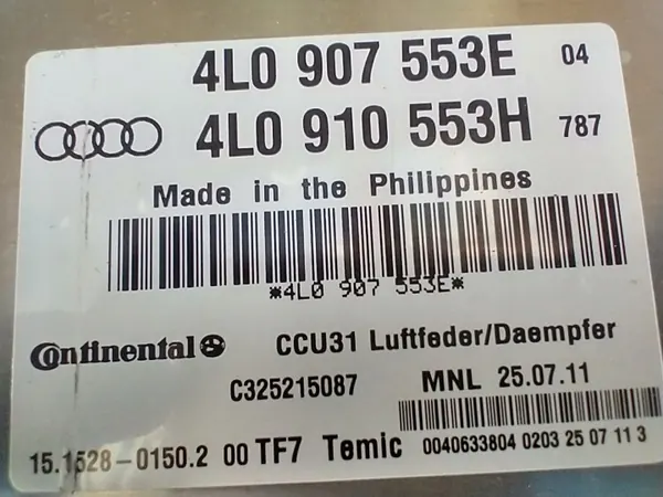 Módulo controle suspensão Audi Q7 4L OEM 4L0907553E image 4
