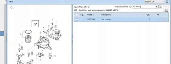 Polttoainesuodattimen Kotelo Volvo V50 2.0L 2004 OEM 30725048 image 6