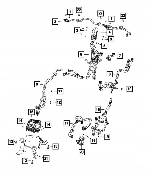 Jäähdytysletku OEM 68402133AC Jeep Wrangler JL:lle image 3