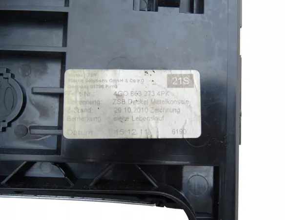 Audi A6 C7 A7 Fronttunnel-Aschenbecher OEM 4G0863273 image 4