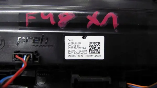 Panneau de climatisation BMW X1 F48 image 3