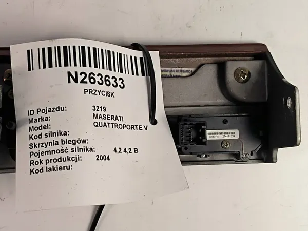 Módulo controle iluminação Maserati OEM N117F - Usado image 3