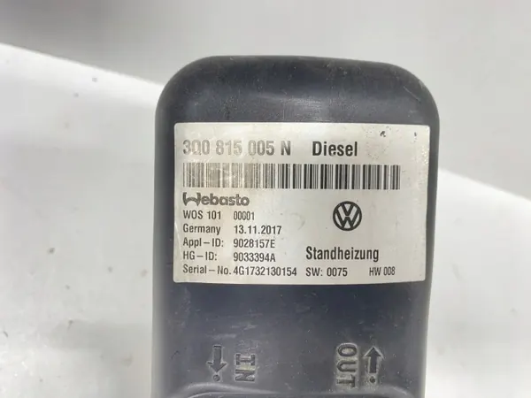 Webasto Thermo Top EVO Diesel Lämmitin VW Golf 7 image 5