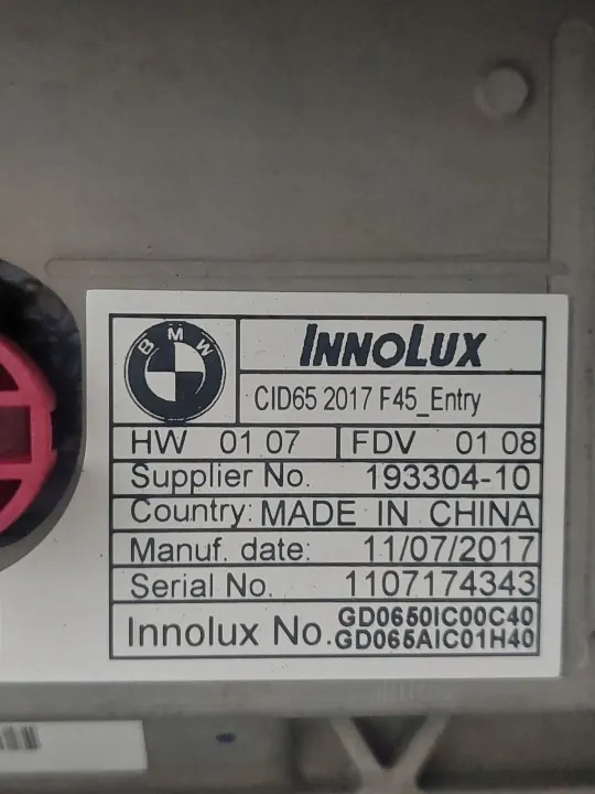 Écran moniteur BMW 6834913 pour Série 2 F45 F46 image 4