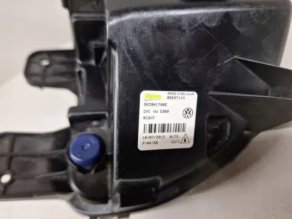 VW Golf 6 VI 2012 Farol de Neblina Direito 5K0941700E image 6