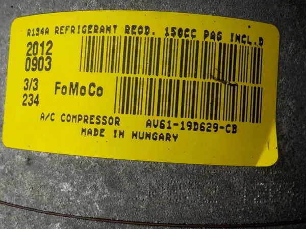 Compresor A/C Ford OEM AV61-19D629-CB para C-MAX MK2 image 3