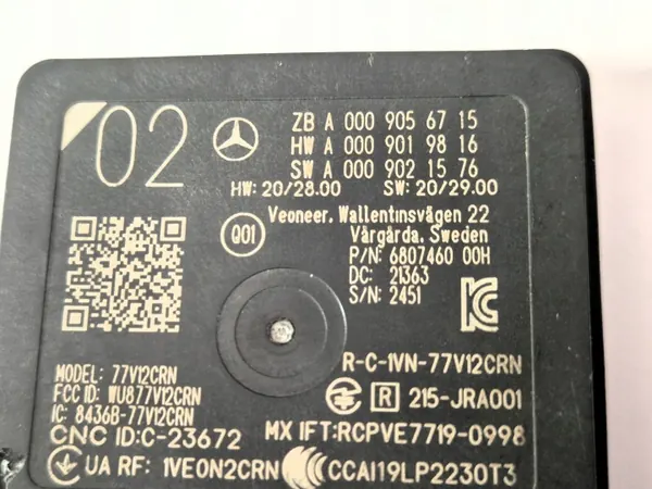 Mercedes S W223 Radarsensor OEM A0009056715 image 3