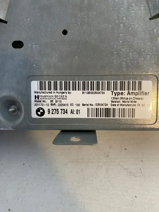 Support Ampli Audio BMW OEM 9275734 image 3