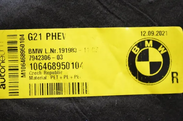 Geluidisolatie OEM 7450707 voor BMW 3 Touring G21 image 6