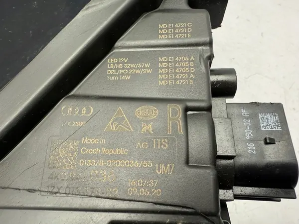 AUDI A6 C8 MATRIX RECHTSLAMPE KOMPLETT 4K0941036C image 5