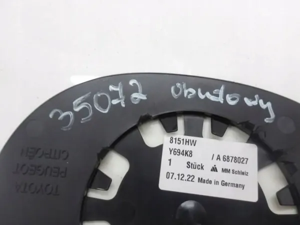 OEM A6878027 Toyota Aygo 2005 Voordeur Spiegel Insert image 4