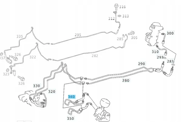 Flexible système ABC OEM A2309973282 Mercedes SL R230 image 2