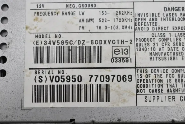 Radio CD OEM 31210434AB pour Volvo S70 V70 2000-2005 image 6