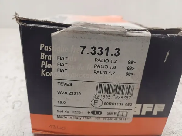Fiat Palio Bremsbeläge vorne OEM WVA23219 image 6