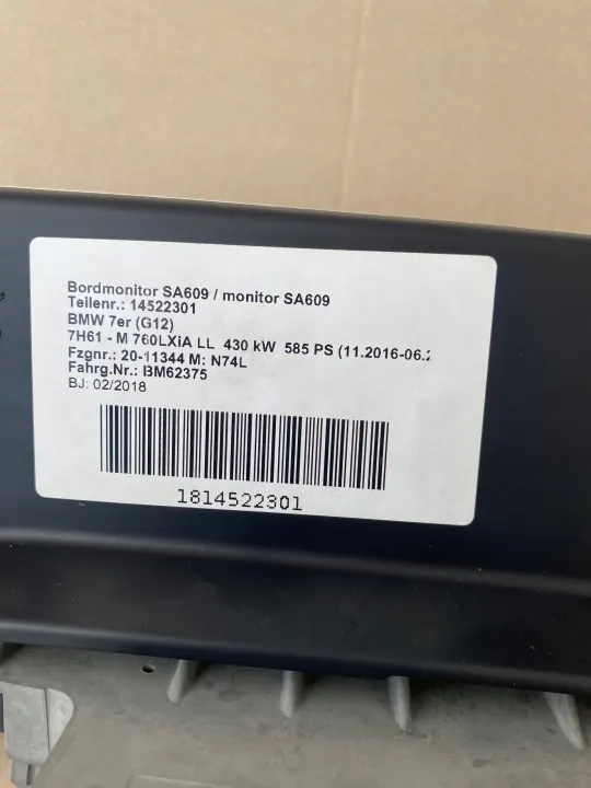 Écran de navigation OEM 8804480 pour BMW 7 G11 G12 image 4