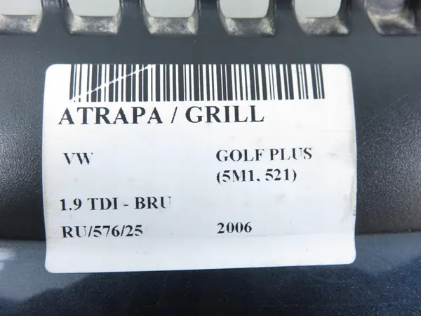 VW GOLF V 5 PLUS GRILL 05-09 5M0853653 image 2