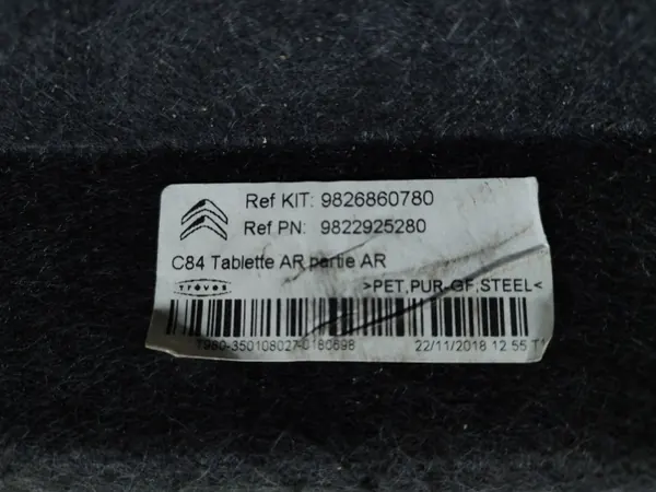 Étagre coffre arrière OEM 9826860780 pour Citroen C5 Aircross image 7