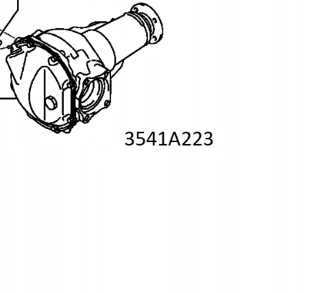 MITSUBISHI L 200 FULLBACK 15-24 Differential 3541A223 image 9