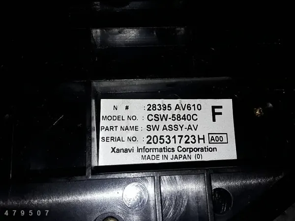 Nissan Primera AC-besturingsmodule OEM 28395AV610 image 4
