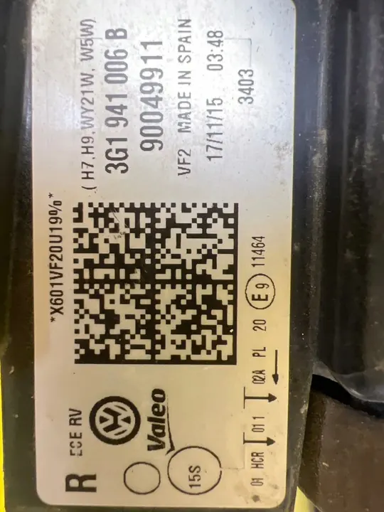 Oikea Ajovalo VW Passat B8 3G1941006B image 3