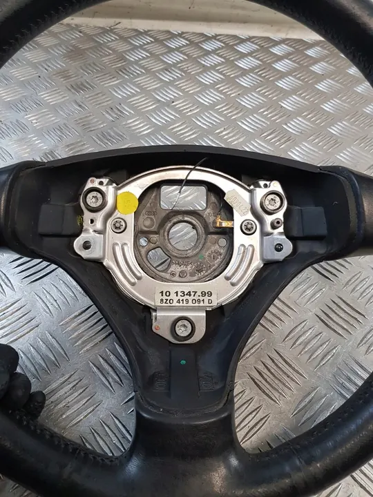 Volante de couro Audi A3 A6 A4 8Z0419091D 8E0124A image 2