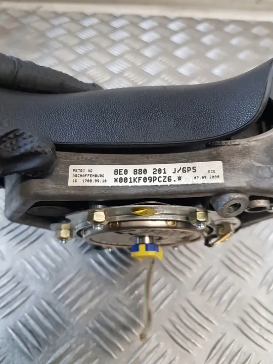 Volante de couro Audi A3 A6 A4 8Z0419091D 8E0124A image 5