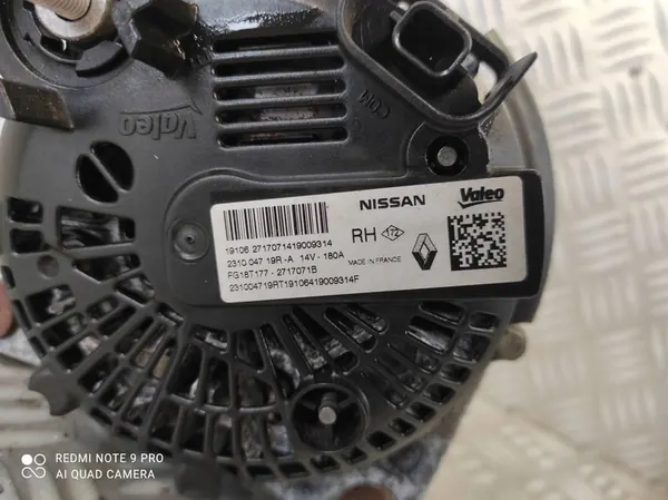 Generaattori Renault Megane IV 1.5L OE 231004719R image 8