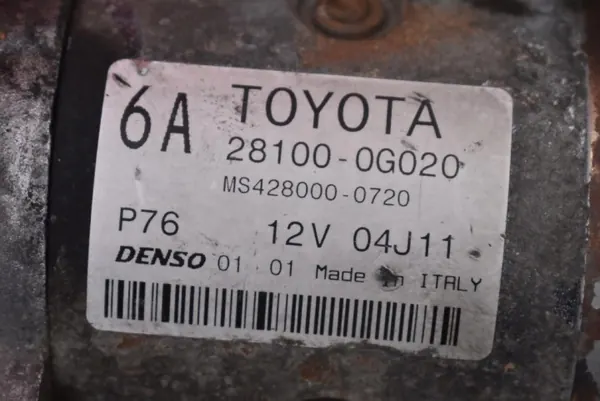 Startmotor OEM 28100-0G020 för Toyota Corolla Verso II 2.0 D-4D image 9