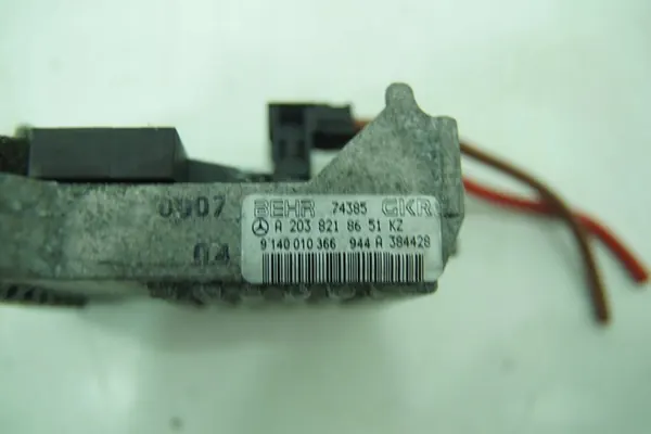 Resistor de ventilador Mercedes W203 W463 A2038218651 image 3