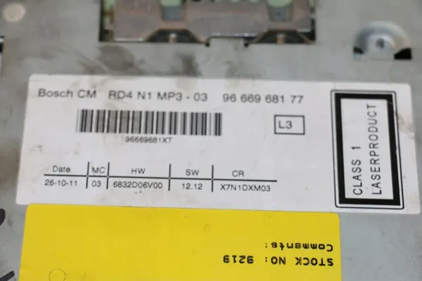 Radio OEM 9666968177 para Citroen Berlingo II image 6