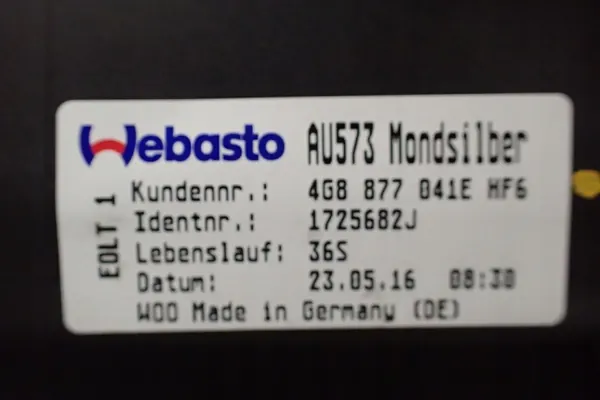 Teto Solar Audi A7 4G OEM 4G8877041E - Usado image 4