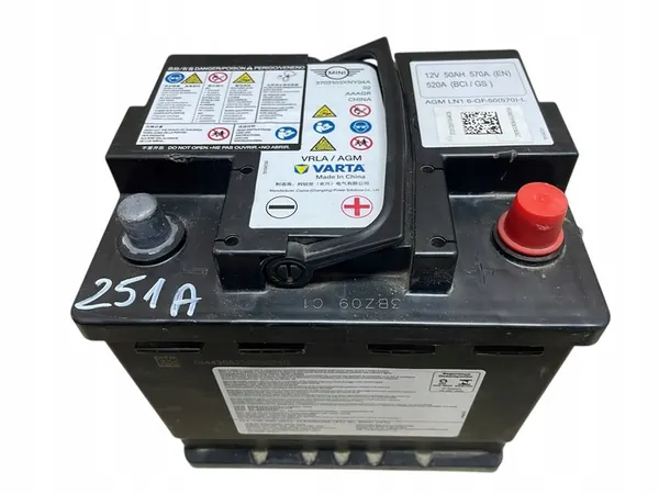 AGM Start-Stop Accu 12V 50Ah 570A MINI 2023 OEM image 1