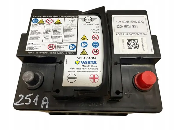 AGM Start-Stop Accu 12V 50Ah 570A MINI 2023 OEM image 2