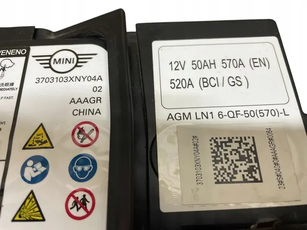 AGM Start-Stop Accu 12V 50Ah 570A MINI 2023 OEM image 4