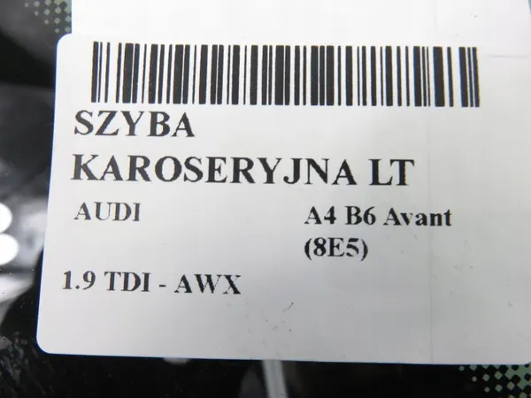 OEM SZYBA KAROSERYJNA LEWA TYLNA AUDI A4 B6 Avant (8E5) KOMBI image 4