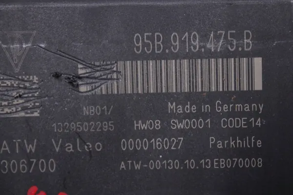 Módulo de controle do sensor PDC Porsche Boxster 981 95B919475B image 4