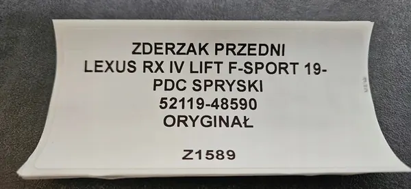 Paraurti anteriore Lexus RX IV Lift 19- PDC OEM 52119-48590 image 8