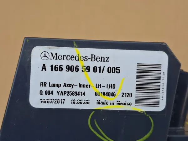 Luz trasera izquierda Mercedes GLE W166 A1669065901 image 9