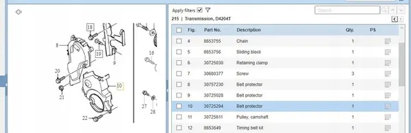 Capa de Correia de Distribuição Volvo S40 II 2.0L 2004 OEM 6901248 image 5