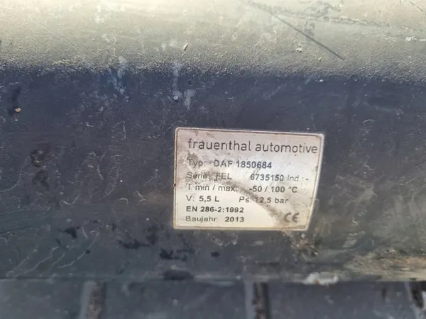 Tanque de ar DAF 5,5L para XF 106 CF - OEM DAF image 4