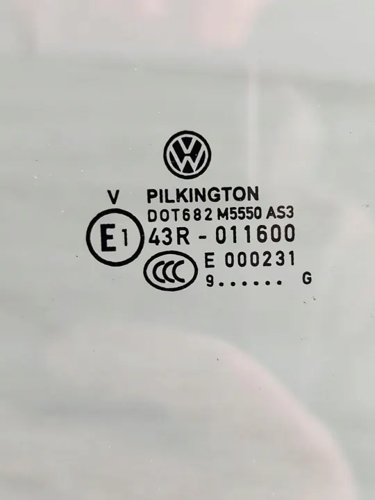 Cristal puerta trasera izquierda OEM E143R-011600 VW Arteon image 3
