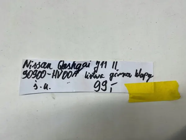 Nissan Qashqai takakontin verhoilu OEM 90900HV00A image 5