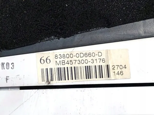 Mittaristo OEM 83800-0D660 Toyota Yaris II 2005-2014 image 5