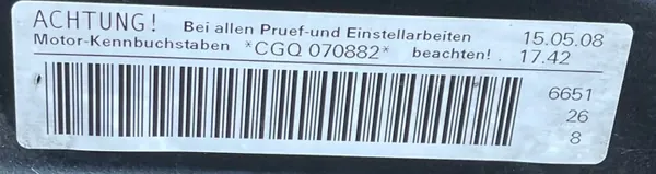 Audi A6 C7 3.0 TDI Höger Ventillock OEM 059103470AS image 4