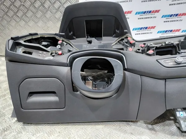 BMW Dashboard Console OEM 6962278 Zwart Grijze Stiksel image 10