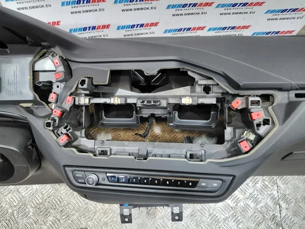 BMW Dashboard Console OEM 6962278 Zwart Grijze Stiksel image 8