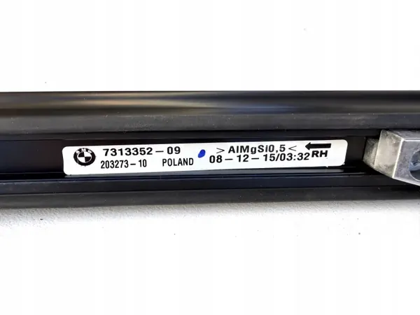Schwarzes Dachreling rechts OEM 7313352 BMW 2 F45 image 3