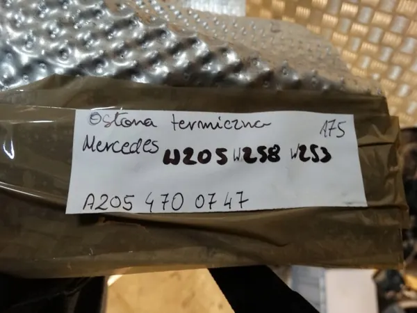 Lämpösuoja OEM A2054700747 Mercedes W205 W258 W253 image 3